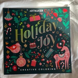 Artmaker Holiday Joy Christmas Adult Coloring Book by Hinkler